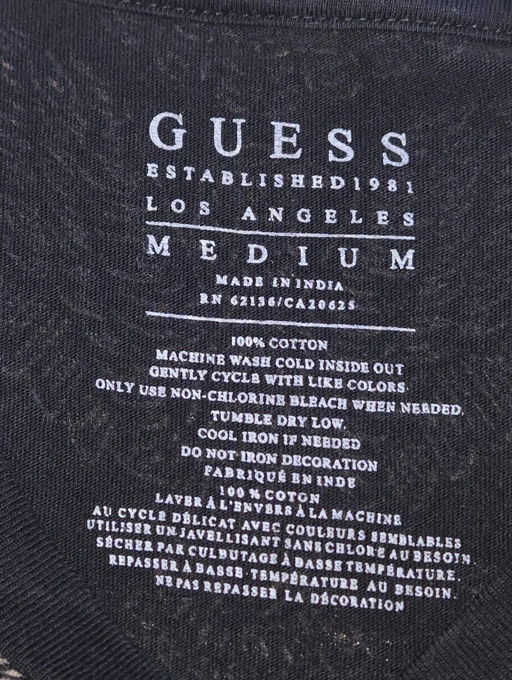 Black MCM-81 x Guess Men's T-shirt featuring gold eagle design Size M - Picture 4 of 4